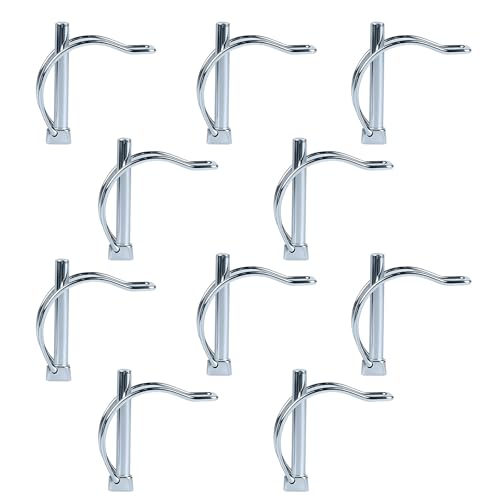 MIGUBIGU 10 Stück Klappsplint D Form, Rohrklappsplinte Klappsplinte 8*45 mm, Rohrklappsplinte mit Rastverschluss, Rohrklappstecker Kohlenstoffstahl Verzinkt MIGUBIGU 10 Stück Klappsplint D Form, Rohrklappsplinte Klappsplinte 8*45 mm, Rohrklappsplinte mit Rastverschluss, Rohrklappstecker Kohlenstoffstahl Verzinkt von MIGUBIGU