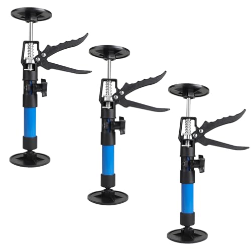 MIGUBIGU 3 Stück Zargenspanner 30-59cm, Türzargenspanner, Ladungssicherung Stange, Teleskopstützen, Stützen Höhenverstellbar, Maximale Tragfähigkeit 40 kg, Zur Unterstützung von Türzargen, Schränken von MIGUBIGU