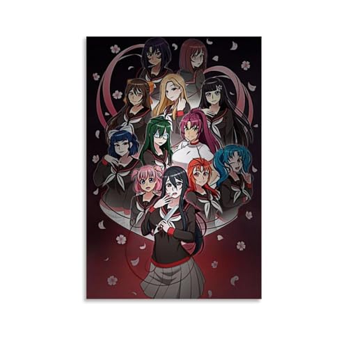 MIGUCI Yandere Simulator-Poster, Gemälde, Ölgemälde, Leinwanddekoration, Wandkunst, Wanddekoration, Retro-Gemälde, Anime-Charaktere, Promi-Gemälde, Leinwand, 40 x 60 cm, ungerahmt, Stil 1 MIGUCI Yandere Simulator-Poster, Gemälde, Ölgemälde, Leinwanddekoration, Wandkunst, Wanddekoration, Retro-Gemälde, Anime-Charaktere, Promi-Gemälde, Leinwand, 40 x 60 cm, ungerahmt, Stil 1 von MIGUCI