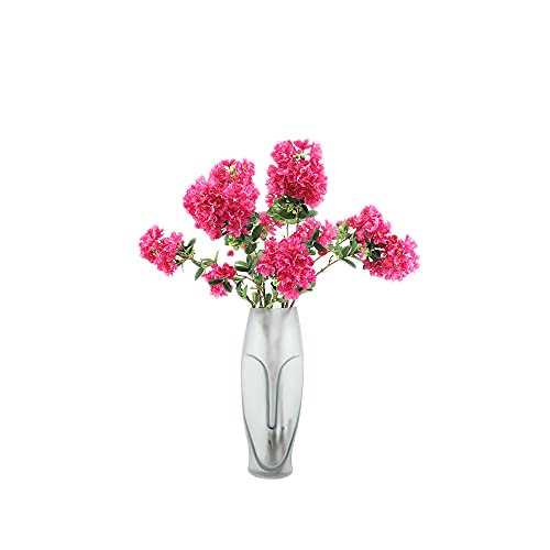 Künstliche Kreppmyrte Blumen, Kunstblumen Lebensechte Kreppmyrte Blumen, Verwendet für Familie Hochzeit Dekoration Party (Rosenrot, 39) von MIGUOR