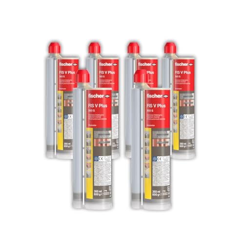 Injektionsmörtel-Set FIS V Plus 360S, 6 Kartuschen à 360 ml, Wetterfester Mörtel für Innen- und Außenbereich von MIHIMO design