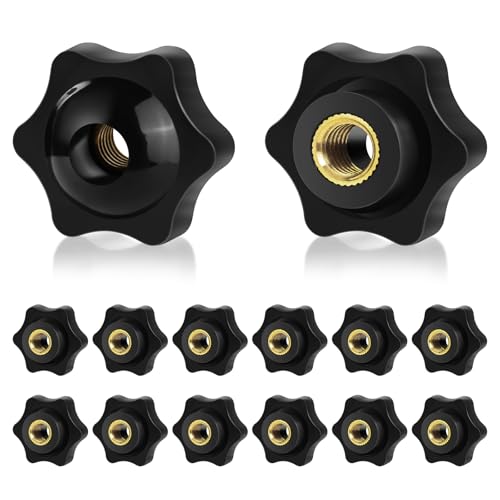 14 Stück Sterngriffmutter M8 Groß Rändelschraube M8, Schwarz Rändelmutter Universal Sternschraube, M8 x 32mm Sternkopfschraube Sortiment für Werkzeugmaschinen, Möbel und Elektronische Geräte 14 Stück Sterngriffmutter M8 Groß Rändelschraube M8, Schwarz Rändelmutter Universal Sternschraube, M8 x 32mm Sternkopfschraube Sortiment für Werkzeugmaschinen, Möbel und Elektronische Geräte von MIHURO
