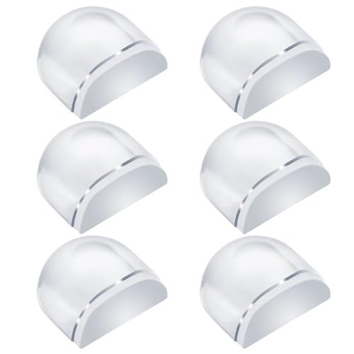6 Stück Türstopper Boden Transparente,Bodentürstopper Selbstklebend Türstopper Boden zum Kleben für alle Hartböden Geeignet zum Schutz von Wand, Türen und Möbel von MIHURO