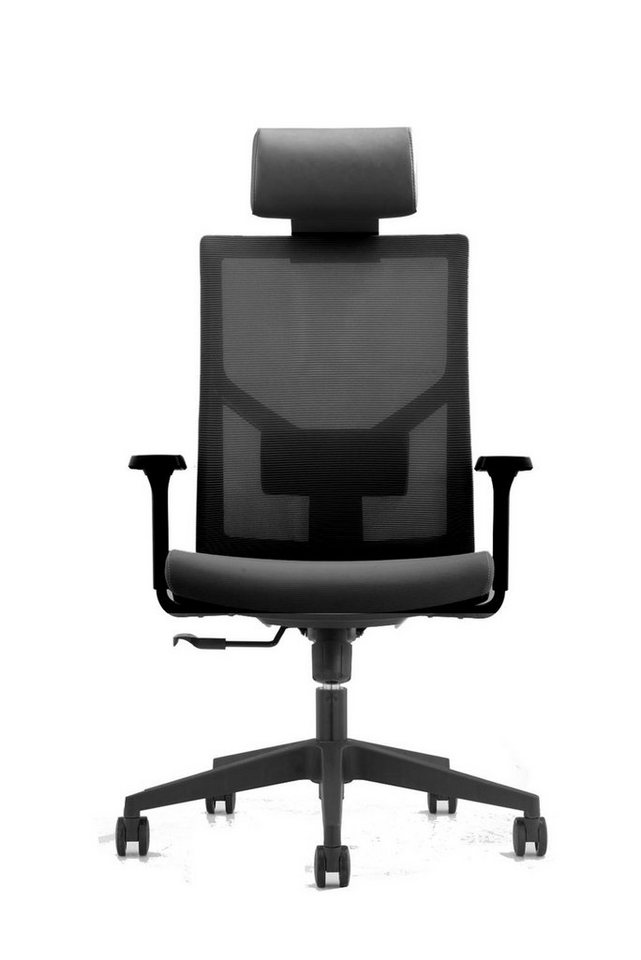 MIIGA Bürostuhl (1 Stuhl-Set), ergonomisch, verstärkte & kippbare Rückenlehne, höhenverstellbarer Sitz, verstellbare Armlehnen, Belastbarkeit bis 150 kg, rutschfeste Polyurethan-Rollen, verstellbares Sitzkissen von MIIGA
