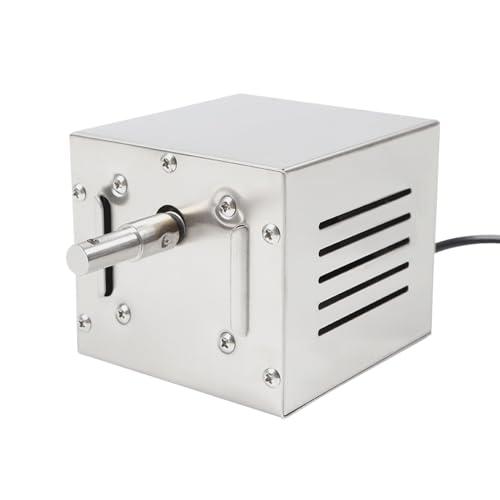 MIIWWOWO Braten Rotisserie Grillmotor für Grillspieß Edelstahl BBQ Grill Zubehör Bräter Elektromotor Ziegenschwein Huhn BBQ Spieß Rotisserie Roaster Grill 220V 25W 80-100kg von MIIWWOWO