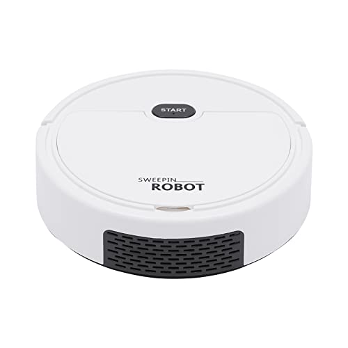 MIIWWOWO Saugroboter 500PA Staubsauger Roboter Roboterstaubsauger Elektrischer Saugroboter, Saugroboter mit Wischfunktion Roboterstaubsauger für Holz Keramikfliesen Terrazzo Marmor, 30Mins Max von MIIWWOWO