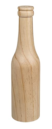Flaschenöffner Kronkorkenöffner aus Holz, Metall-Flaschenöffner mit Holzgriff (24 x 6.5 cm - Holzflasche) von MIJOMA