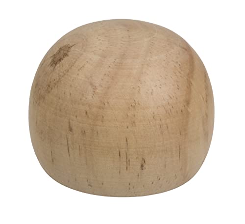 Flaschenöffner Kronkorkenöffner aus Holz, Metall-Flaschenöffner mit Holzgriff (7 x 7 cm - Holzkugel) von MIJOMA