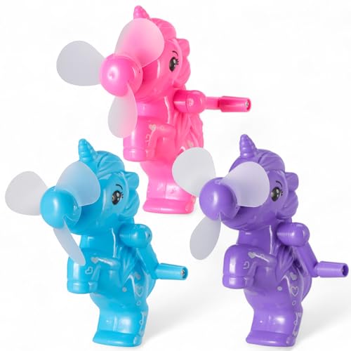 MIJOMA Handventilator Einhorn 3er Set – Mini Ventilator für Kinder mit Kurbelantrieb – 91x59x116 mm – Buntes Sommer-Gadget für unterwegs MIJOMA Handventilator Einhorn 3er Set – Mini Ventilator für Kinder mit Kurbelantrieb – 91x59x116 mm – Buntes Sommer-Gadget für unterwegs von MIJOMA