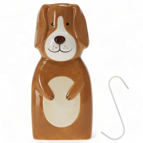MIJOMA Luftbefeuchter Wasserverdunster in niedlicher Tierform, aus Keramik, Praktisch und Umweltfreundlich - 200ml Kapazität, Verbessertes Raumklima (Hund) von MIJOMA