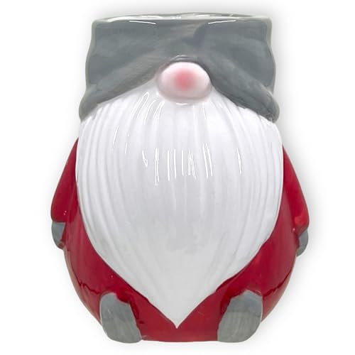 MIJOMA - Weihnachtstasse | Bezaubernde Keramik-Tasse mit weihnachtlichem Design für warme Momente | Perfekt für Heiß- & Kaltgetränke | 350ml (Wichtel grau) von MIJOMA