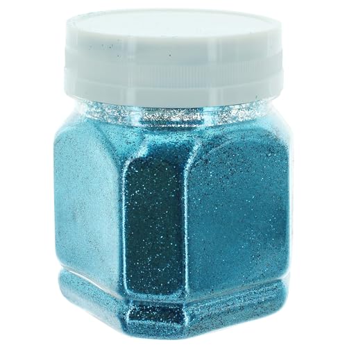 Schimmernder Glitzerpuder Glitzer-Pulver zum Basteln und Verzieren von Karten, hohe Reflexion, bunter Glitter für Kunsthandwerk Wandgestaltung Dekorationen (türkis, 115g) von MIJOMA