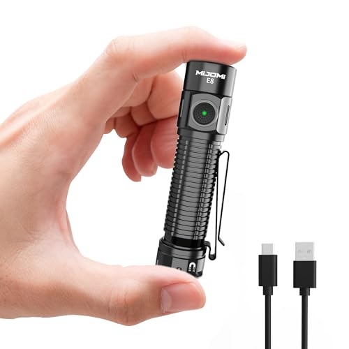 MIJOMI E8 Wiederaufladbare Taschenlampe Superhelle 2000 Lumen Kompakte Taschenlampe LED, IPX8 Wasserdicht Betriebszeit 8 Tage für Wandern, Notfall, Hundespaziergang MIJOMI E8 Wiederaufladbare Taschenlampe Superhelle 2000 Lumen Kompakte Taschenlampe LED, IPX8 Wasserdicht Betriebszeit 8 Tage für Wandern, Notfall, Hundespaziergang von MIJOMI