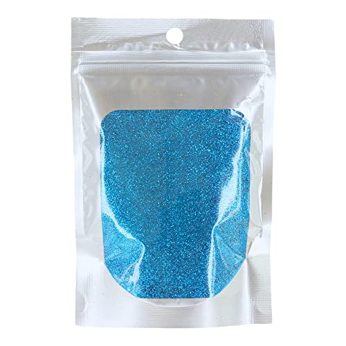 MIK funshopping Schimmernder Glitzerpuder Glitzer-Pulver zum Basteln und Verzieren von Karten, bunter Glitter für Dekoration (Türkis 100g Beutel) von MIK funshopping