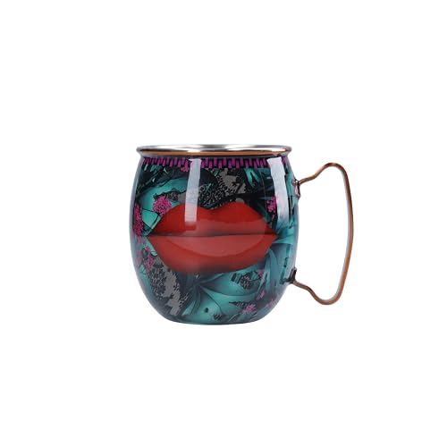 MIKASA x Sarah Arnett Moscow Mule Mug - Edelstahlbecher für Cocktails - 450 ml - doppelwandiger Becher mit Lippendruck für Unterhaltung & Hausbar von MIKASA