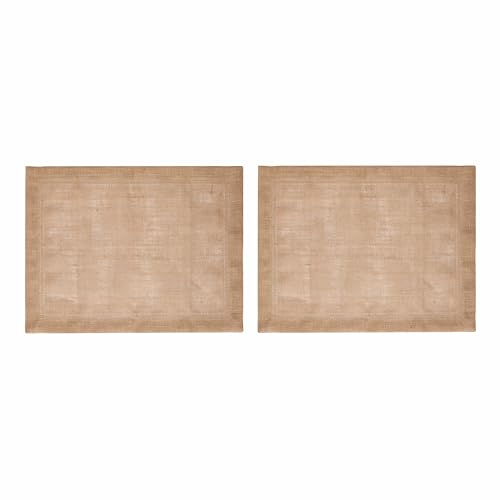 Mikasa Jute-Platzsets, 2er-Set, natürliche Platzsets für rustikale Esstische, 35 x 45cm, rutschfeste Platzsets | Naturdesign von MIKASA