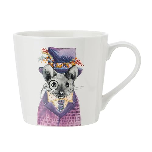 Mikasa Tipperleyhill Mäuse-Druck Porzellanbecher, 380ml Fine China Tasse mit Echtgold Details, Neuheit Becher für Tee & Kaffee mit Tierdruck, Geschenkkarton von MIKASA