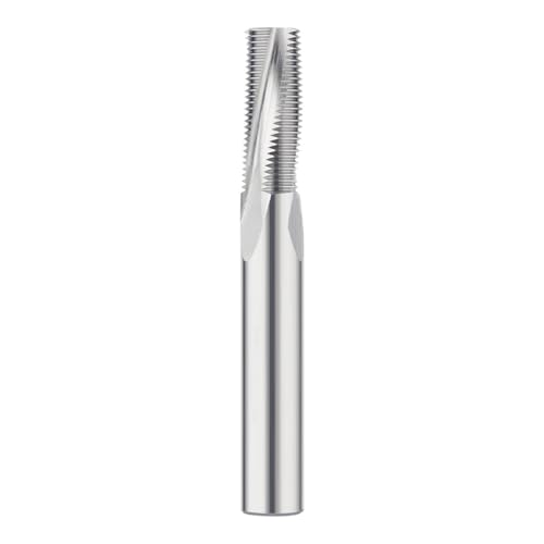 1 Stück 3T Aluminium metrisch hohe Härte drei Zähne Legierung Wolframstahl CNC-Bearbeitungszentrum Gewindefräser(3T-M12xP1.75-ZK01) von MIKFESPO