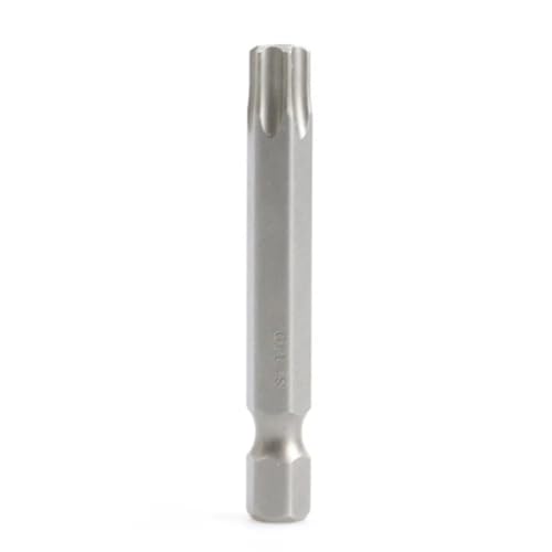 1 Stück Torx-Schraubendreher-Bit, legierter Stahl, 1/4 Zoll Sechskantgriff, T5 T7 T8 T9 T15 T20 T25 T27 T30 T40 Schraubendreher-Bit 50 mm(T10) von MIKFESPO