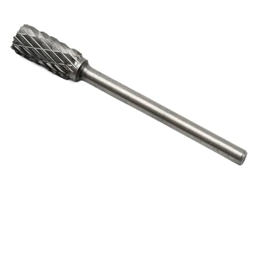 1 Stück Wolframstahl Vollhartmetallfrässtifte 3 x 6 mm Doppelkorn Nr. 11 HRC70 for Schleifen von Zylinderkopf-Portierungs-Bildhauerwerkzeugen(D) von MIKFESPO