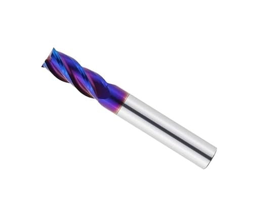 1 Stücke 2/4 Flöte Nano-beschichtung Drehmaschine Bohren Und Fräsen Schneiden Werkzeuge HRC45/55/65(HRC65 2F,D8xD8x45x150L) von MIKFESPO