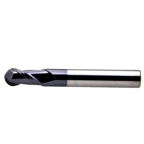 1 stücke 2 Flöte Schneiden HRC55 1mm 2mm 3mm 4mm 5mm Fräsen Bearbeitung Wolfram stahl Sprial Bit Fräser Ball Nase Ende Mühle(R2.0x4Dx50L) von MIKFESPO