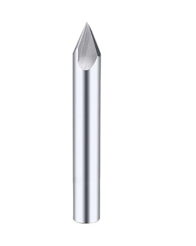 1 stücke Hartmetall Fase Fräser 60 90 120 Grad Wolfram Stahl Cnc Fräser V-förmigen Router Entgraten CNC anfasen Schaftfräser(Uncoated 2F 60,D4x50L) von MIKFESPO