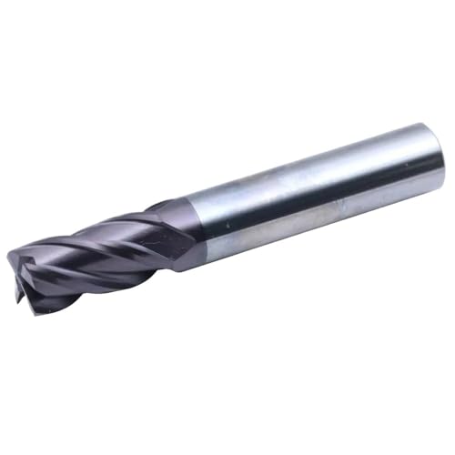 1 stücke Schneiden Verlängern Schaftfräser 100L HRC55 4 Flöte 1mm Fräsen Wolfram Stahl Spirale Werkzeuge Fräser Runde ball Nase(8R0.5x8Dx100L) von MIKFESPO