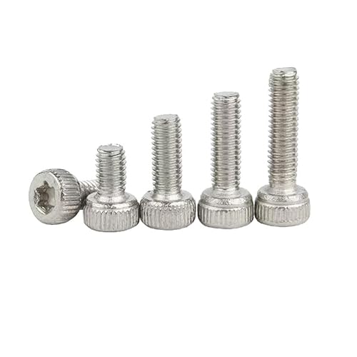 10/20 Stück M2M2.5/M3 304 Edelstahl mit geriebener Blume, zylindrischer Kopf innen, Pflaume, Anti-Diebstahl-Schraube, Topfkopf(M2.5x10mm 10Pcs) von MIKFESPO