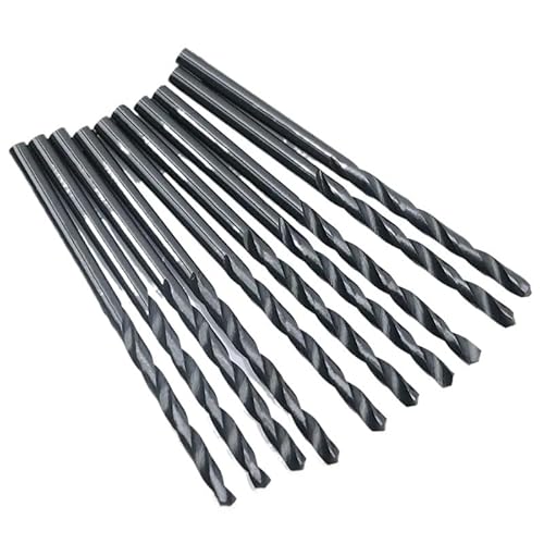 10-teiliges Set HSS6542 M2 Schwarzer Schnellarbeitsstahl Spiralbohrer mit geradem Schaft 0,5–2,9 mm Micro-Mini-Metallbohrer for Stahl und Eisen(2.4mm-10Pcs) von MIKFESPO