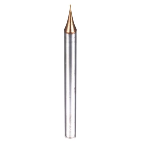 1PCS Schneiden HRC60 0,3 0,4 0,5 0,8 Beschichtung Micro-Durchmesser Flache Ende Wolfram Stahl Fräser Ende mühle(0.7xD4x50) von MIKFESPO