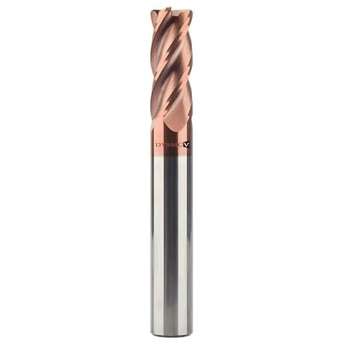 1pc Wolfram stahl Runde Nase Cutter CNC Werkzeug Legierung Beschichtung Cutter 4 Klinge Ende Mühle Kupfer Gusseisen Verarbeitung router Bit(HRC55 5R0.2 x 50L) von MIKFESPO