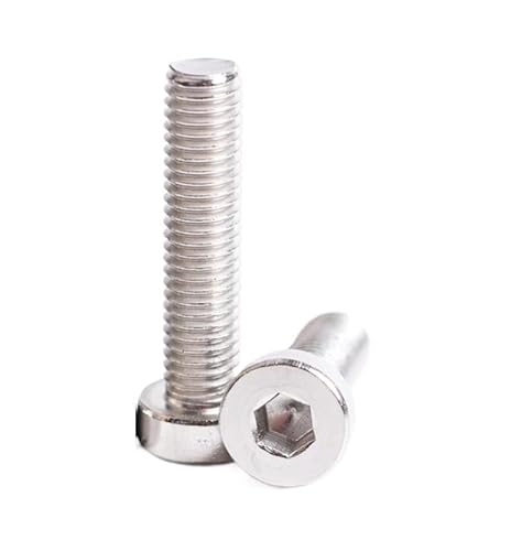 2/5/10/20/50 Stück M3 M4 M5 M6 M8 M10 Edelstahl 304 Innensechskantschraube mit dünnem Kopf und niedrigem(30mm,M10(2pcs)) von MIKFESPO