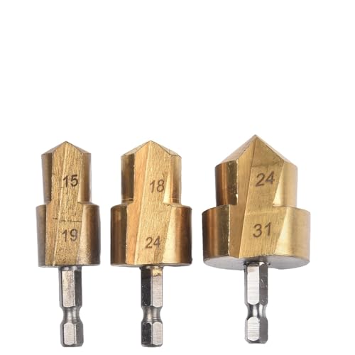 3 stücke Punch Bohrer Wasser Rohr Expansion Wasser Rohr Expansion Bohrer Punch Klempner Sechseckigen Schaft(B) von MIKFESPO
