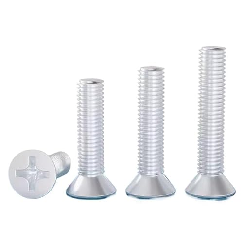 5-100PCS M3 M4 M5 M6 M8 M10 Aluminium Legierung Kreuz Senkkopf Maschine Zähne Schrauben flach Kopf(70mm,M8 (5PCS)) von MIKFESPO