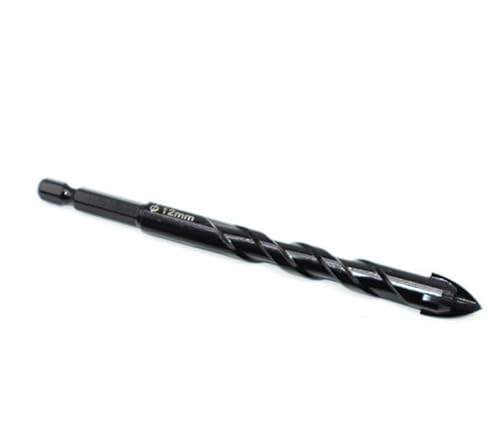 7/2PCS Kreuz Hex Fliesen Bohrer Bits Glas Bohrer Keramik Beton Loch Opener Legierung Mit 4 Schneiden kanten 3-12mm Bohrer Set(4mm) von MIKFESPO
