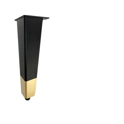 Schwarzgoldene, leichte Luxus-Badezimmerschrankfüße unterstützen Möbelfüße, verstellbare Badezimmerschrankfüße, Beine, TV-Schrank, Eingangsschrank, Aluminiumlegierungsmetallbeine ( Color : Black with von MIKFOL