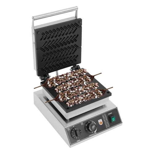 1700W Weizenform-Waffelmaschine – Elektrischer Waffelautomat Antihaftbeschichtet 50-300°C Einstellbar Eignet Sich für Die Herstellung von Waffeln in Weizenstäbchenform in Schnellrestaurants von MIKIYUEER