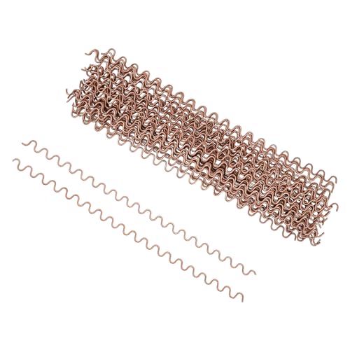Dent Puller gewellte Schweißdrähte, Rose Gold, 50 Stück - Kfz-Reparatur hohe Härte modernes Design - 2mm Durchmesser 33cm Länge - Ideal für Automobilbleche Verkupfert Dent Puller gewellte Schweißdrähte, Rose Gold, 50 Stück - Kfz-Reparatur hohe Härte modernes Design - 2mm Durchmesser 33cm Länge - Ideal für Automobilbleche Verkupfert von MIKIYUEER