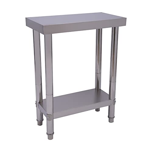 Premium Edelstahl-Arbeitsplatte -60x30x85cm Küchenregal aus 201 Edelstahl 300kg Tragkraft Mit Höhenverstellung & Anti-Rutsch-Füßen Suitable for Kitchens Hotels Bakeries Laundry Restaurants Premium Edelstahl-Arbeitsplatte -60x30x85cm Küchenregal aus 201 Edelstahl 300kg Tragkraft Mit Höhenverstellung & Anti-Rutsch-Füßen Suitable for Kitchens Hotels Bakeries Laundry Restaurants von MIKIYUEER