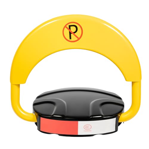 Smartes Ferngesteuertes Parkschloss für sicheres Parken | Wasserdicht & Robust | 2T Belastbarkeit | IP67 | Inkl. Fernbedienung und Reflektorstreifen | Parkplatzmanagement von MIKIYUEER