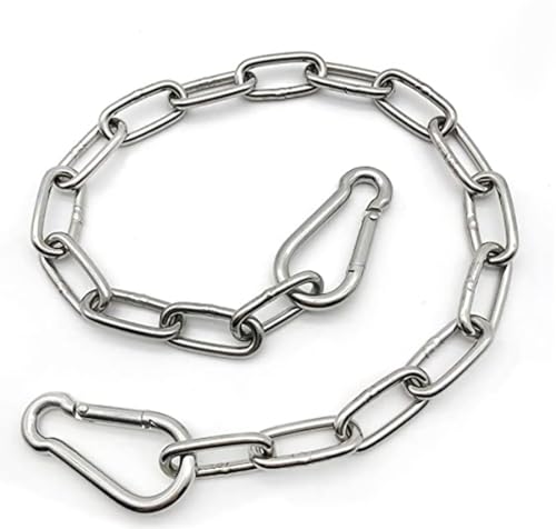MIKMAYTOO Robuste Edelstahlkette für Zuhause, Schaukel, Haustiere, Camping (1, 4 mm - 0,5 m) von MIKMAYTOO