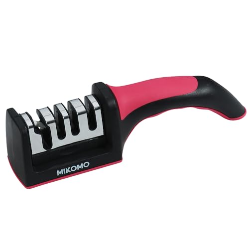 MIKOMO Messerschärfer Profi: Scharfe Messer für Küche, Outdoor, Jagd, Fischen, Camping - Messerschärfer, Messerschleifer und Scherenschleifer - Keramik und Diamant - Ergonomisch und Praktisch! von MIKOMO