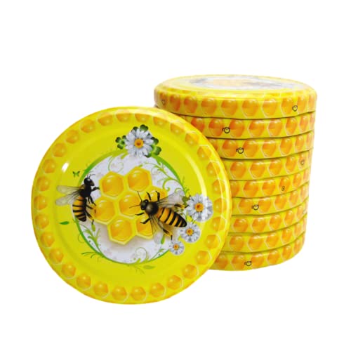 Honig Biene Twist Off Deckel Schraubdeckel Ø 82/6mm Deckel für Gläser M1 (30) von MIKONI