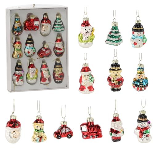 MIKONI 12er- Set Weihnachtskugeln Christbaumkugel aus Glas Christbaumschmuck Figuren Mundgeblasen Weihnachtsbaumkugeln MIKONI 12er- Set Weihnachtskugeln Christbaumkugel aus Glas Christbaumschmuck Figuren Mundgeblasen Weihnachtsbaumkugeln von MIKONI