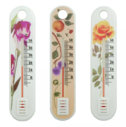 MIKONI 3-er Set analog Kunstoff Zimmerthermometer Außen Innen Thermometer Holzthermometer MD16 MIKONI 3-er Set analog Kunstoff Zimmerthermometer Außen Innen Thermometer Holzthermometer MD16 von MIKONI