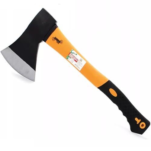MIKONI (AXT 1000g- 1 Stück) Beil Handgriff Gummischutz Spaltaxt Spaltbeil Spalthammer Holzspalter Handbeil Fiberglas Spaltholz Spalter zur Auswahl: 600, 1000, 1400, 2000, 3000g, (AXT 1000g- 1 Stück) von MIKONI