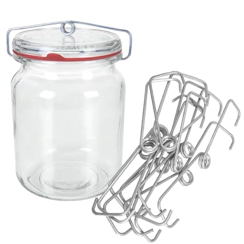 MIKONI Bügelklammern Einweckklammern Verschlüsse für Weck -Gläser Einkochklammern Bügel (20) von MIKONI