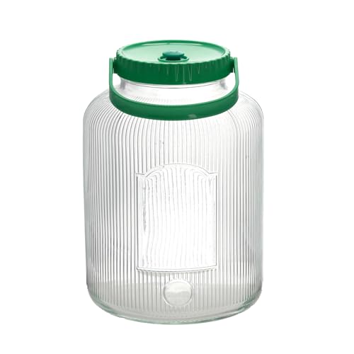 MIKONI Gärglas Einmachglas Gurkenglas Vorratsgläser Behälter Fermentier Fermentierglas Gärballon Glasballon Gurkenglas Vorratsglas Gärbehälter Einkochglas (8 liter) von MIKONI