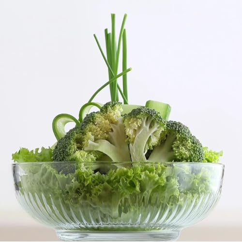 MIKONI LAV Salatschüssel TOKYO Salatschale Glasschüssel Stapelschale in 2 Kapazitäten, Dessertschalen, Servierschalen, Lebensmitteln, Spülmaschinenfest (2600ml, 1 Stück) von MIKONI